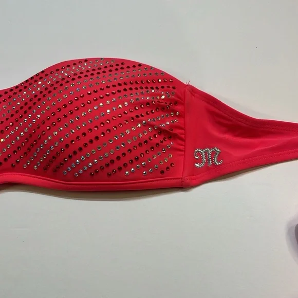 Miss Me womens Bikini 2 piece Rhinestones 2 piece swim suit Sz S/M - Picture 7 of 13